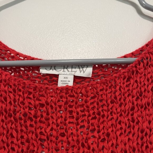 J. Crew NWOT Red Montauk Relaxed Sweater Size XS - Picture 3 of 7